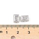 Прямоугольные латунные стеклянные бусины KK-Z101-01P-3