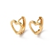 Серьги-кольца из латуни с полым сердцем для женщин KK-O142-05G-1