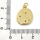 Латунные микро проложить кубического циркония подвески X-KK-K339-03A-G-3