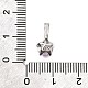 Латунные микро проложить кубического циркония подвески KK-D356-05F-P-3
