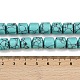 Синтетических нитей бирюзовые бусы G-G275-D13-10x10mm-5