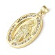 Латунные микро проложить кубического циркония подвески KK-Q068-33B-G-2