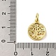 Латунные микропаве прозрачные подвески с фианитом KK-R162-002G-3