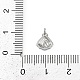 Подвески из латуни с прозрачным фианитом KK-L238-31P-3