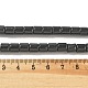 Натуральный черный обсидиан бисер пряди G-L619-C04-6mm-5