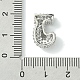 Подвески из латуни с покрытием из прозрачного кубического циркония KK-S378-01P-J-3
