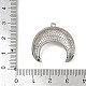Латунные микро проложить кубического циркония подвески KK-M322-43P-3