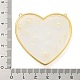 Подвески из латуни и эпоксидной смолы с покрытием стойки KK-C059-09G-3