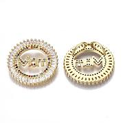 Латунные подвески из микро-паве ZIRC-S067-061-NF