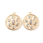 Подвеска из прозрачного стекла KK-E090-27G