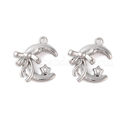 Подвески из латуни с прозрачным стеклом KK-N254-54P-1