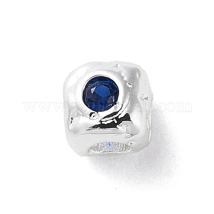 Латунные микро проложить кубического циркония бусы KK-P256-09S-03-1