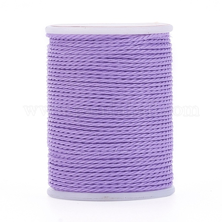 Круглый вощеный полиэфирный шнур YC-G006-01-1.0mm-11-1