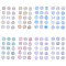 CHGCRAFT 8Pcs Flower Wax Seal Stickers Self- Adhesive Wax Stickers Set Stamp Stickers for Wedding Thanksgiving Invatation Envelope