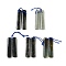 Natural  Nephrite Jade/Hetian Jade Pendants, Rectangle Charms, 47x10x4mm, Hole: 2mm