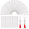 1500Pcs 304 Stainless Steel Flat Head Pins, Stainless Steel Color, 21 Gauge, 20x0.7mm, Head: 1.5mm