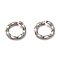 Non-Tarnish 304 Stainless Steel Twisted Jump Rings, Open Jump Rings, Stainless Steel Color, 6.5x1.1mm, Inner Diameter: 4.5mm
