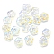 Handmade Lampwork Beads, Flower, Clear AB, 12mm, Hole: 1mm