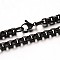 304 Stainless Steel Box Chain Necklaces, with Lobster Clasps, Gunmetal, 31.5 inch(80cm)