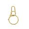 Brass Keychain Clasps, Nuggets, Raw(Unplated), 81x40x3mm