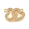 Brass Micro Pave Clear Cubic Zirconia Pendants, Heart Charms, Real 18K Gold Plated, 12x18x3mm, Hole: 1.2mm