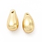 Alloy Pendants, Long-Lasting Plated, Cadmium Free & Lead Free, Teardorp, Light Gold, 12x6mm, Hole: 1.2mm