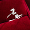 Brass & Cubic Zirconia Cuff Rings, Letter, Platinum, Letter Z, Inner Diameter: 17mm