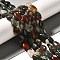 Natural African Bloodstone Beads Strands, Teardrop, 13.5~14x10~10.5x5mm, Hole: 1mm, about 27~28pcs/strand, 37.3~38.3cm