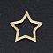 201 Stainless Steel Linking Rings, Laser Cut, Star, Golden, 12x12x1mm, Inner Size: 7x7mm