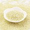 TOHO Japanese Seed Beads, Round, 11/0 , (2125) Silver Lined Milky Light Jonquil, 2x1.5mm, Hole: 0.5mm, about 42000pcs/pound