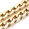 Handmade CCB Plastic Curb Chains, Twisted Chains, Unwelded, Light Gold, 39x24x8mm, about 39.37 inch(1m)/strand