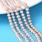 Natural Cultured Freshwater Pearl Beads Strands, Grade 4A++, Potato, Mixed Color, 5~6mm, Hole: 0.8mm, about 57~58pcs/strand, 13.50~13.70 inch(34.3~34.8cm)