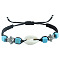 Bohemian Shell Braided Bead Bracelets, Adjustable Turtle Summer Beach Vacation Bracelets for Women