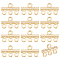 12Pcs Brass Chandelier Components Links, Connector, Column, 9x14.5x2.5mm, Hole: 1.5mm