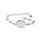 304 Stainless Steel Link Chain Bracelet Making, with Round Trays, DIY Handmade Jewelry Accessories, Stainless Steel Color, Heart, Inner Diameter: 3/4 inch(2cm)