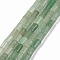 Natural Green Aventurine Beads Strands, Column, 7~7.5x5mm, Hole: 1mm, about 46pcs/strand, 14.76 inch(37.5cm)