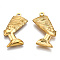 Ion Plating(IP) 201 Stainless Steel Pendants, Human Charm, Real 18K Gold Plated, 31x19x3mm, Hole: 1.6mm