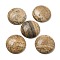 Natural Picture Jasper Cabochons, Flat Round, 30x7~8.5mm