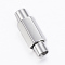 Tarnish Resistant Smooth 304 Stainless Steel Magnetic Clasps with Glue-in Ends, Column, Faceted, Stainless Steel Color, 16.5x6x5.5mm, Hole: 3mm