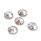 Flat Round Shape Sew on Rhinestone, K5 Glass Rhinestone, 2-Hole Link, Plated Flat Back, Sewing Craft Decoration, Light Crystal AB, 12x4.5mm, Hole: 0.9mm