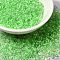 8/0 Transparent Glass Seed Beads, Inside Colours, Round Hole, Round, Lime, 3~3.5x2mm, Hole: 1~1.2mm, about 450g/bag
