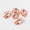 Faceted Teardrop Glass Pendants, Light Salmon, 16x9x6mm, Hole: 1mm