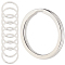 Beebeecraft 1 Box 20Pcs 316L Stainless Steel Key Rings 30mm Round Key Chain Ring Surgical Grade Split Keyring Metal Flat Linking Rings for Keychain Clasp Pet Dog Tag Accessories Car DIY Craft