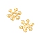 Brass Spacer Beads, Cadmium Free & Nickel Free & Lead Free, Flower, Real 18K Gold Plated, 7x6x1.5mm, Hole: 0.8mm