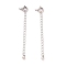925 Sterling Silver Chain Extenders, with Spring Ring Clasps & Charms, Round, Antique Silver, 60x5.8mm, Hole: 1.6mm