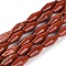 Natural Red Jasper Beads Strands, Bicone, 15x6mm, Hole: 1.2mm, about 26pcs/strand, 15.16 inch(38.5cm)