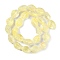 Handmade Lampwork Beads Strands, Shell Shapes, Lemon Chiffon, 16~16.5x12~13x9~10mm, Hole: 1.2mm, about 25pcs/strand, 16.14''(41cm)