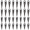 32Pcs 2 Style Stainless Steel Pendants, Cone/Spike Charm, Electrophoresis Black, 15.5~19.5x5mm, Hole: 3mm, 16pcs/style