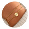 201 Stainless Steel Multi-strand Bracelets, Flat Round with Letter Link Bracelets for Women, Golden, Letter Y, 6-3/4 inch(17cm)