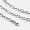 Iron Cable Chains, Unwelded, with Spool, Flat Oval, Popular for Jewelry Making, Important Decoration, Lead Free, Gunmetal, 3x2x0.6mm, about 328.08 Feet(100m)/roll